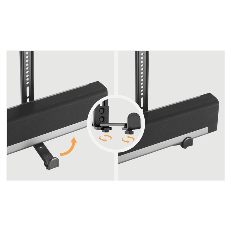 Uchwyt na soundbar do TV Maclean MC-914 max.15kg czarny | PartsPC.pl
