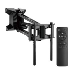 Uchwyt TV Maclean MC-891 elektryczny nad kominek, max VESAa 600x400, pilot,