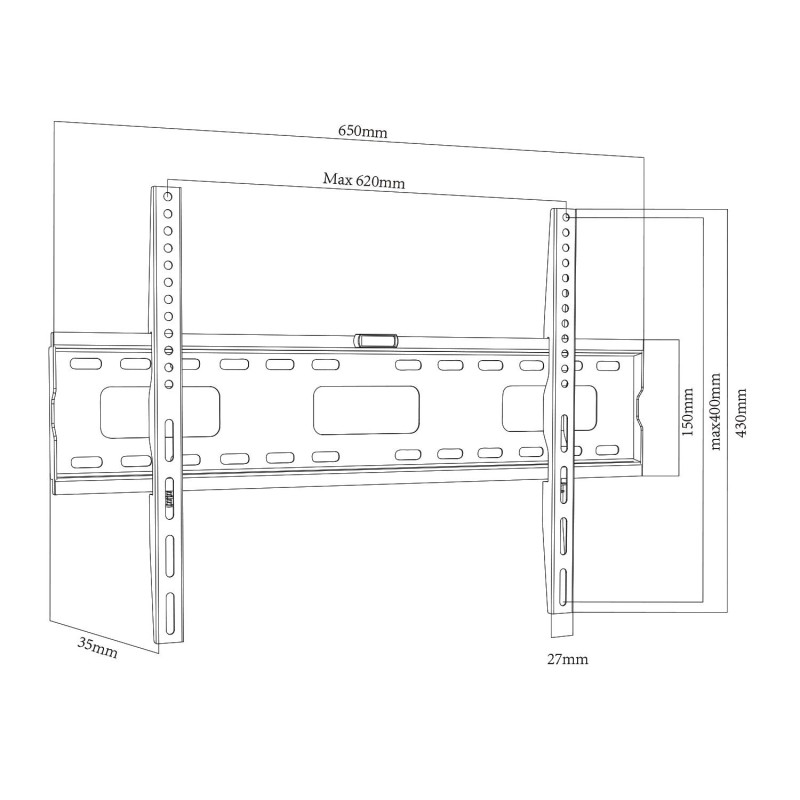 Uchwyt do TV Maclean MC-419, max VESA 600x400, 32-100"... | PartsPC.pl