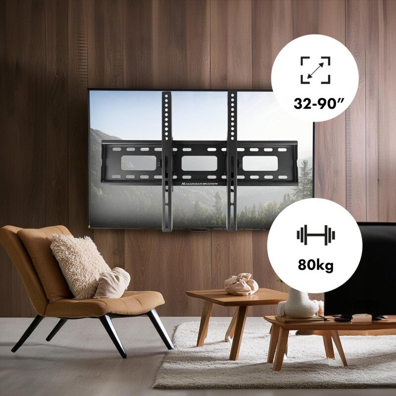 Uchwyt do TV Maclean MC-421, max VESA 600x400, 32-90", 80kg,… | PartsPC.pl