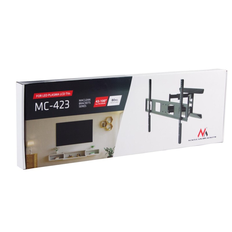 Uchwyt do TV Maclean MC-423, max VESA 800x600, 43-100", 80kg… | PartsPC.pl