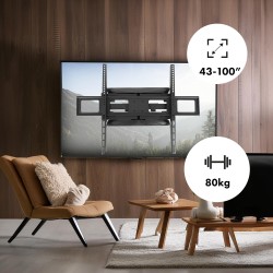 Uchwyt do TV Maclean MC-423, max VESA 800x600, 43-100", 80kg… | PartsPC.pl