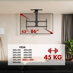 Uchwyt elektryczny do TV Maclean MC-109 T, sufitowy, obsługa… | PartsPC.pl