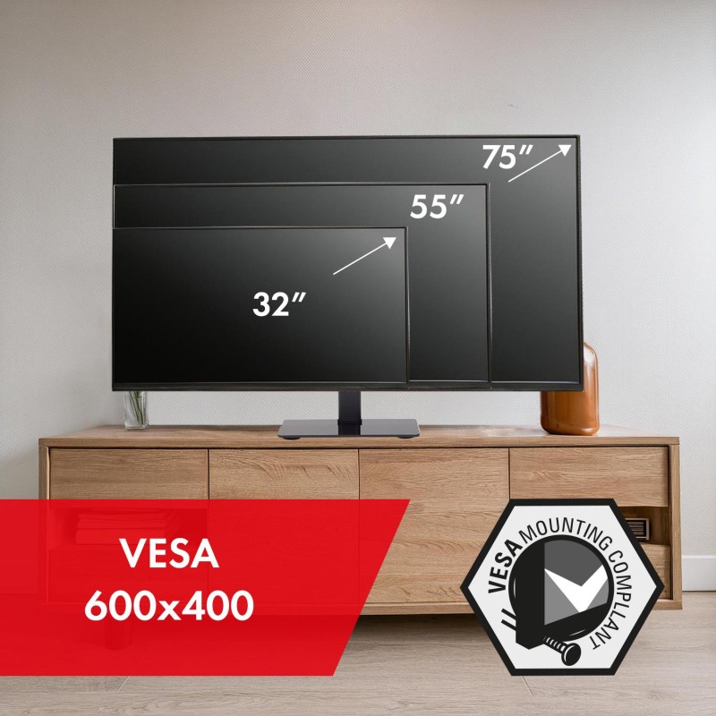 Stojak do TV uniwersalny Maclean MC-386, na szafkę RTV, pods… | PartsPC.pl