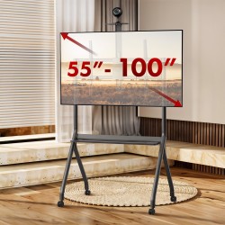 Stand / wózek do TV Maclean MC-114 B, półka na kamerę, na kó… | PartsPC.pl