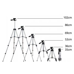Statyw uniwersany 1/4" Maclean MC-164, do aparatów, kamer, smarfonów, lampy