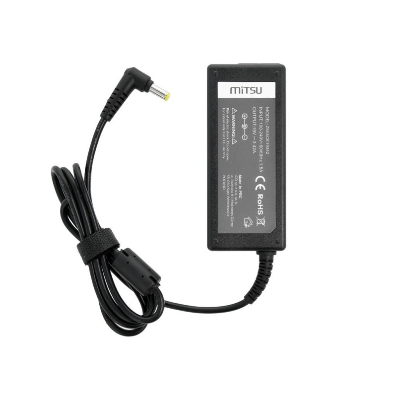Zasilacz sieciowy Mitsu 19V 3.42A (5.5x1.7) 65W do not... | PartsPC.pl