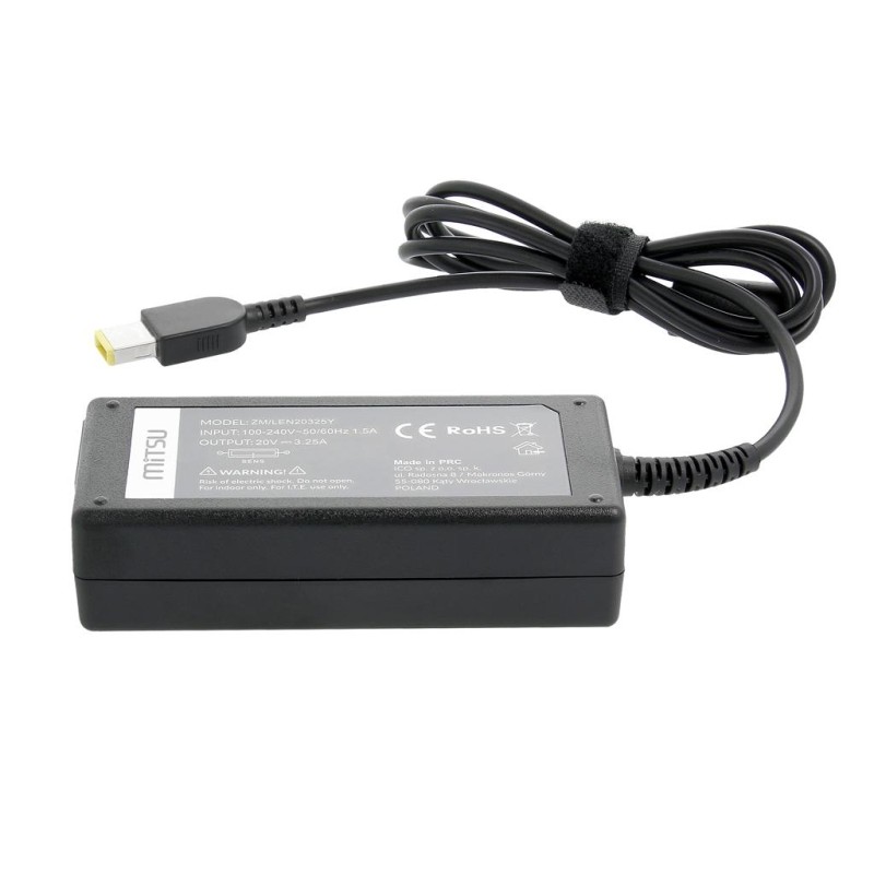 Zasilacz sieciowy Mitsu 20V 3.25A (prostokątny 11.0x4.5... | PartsPC.pl