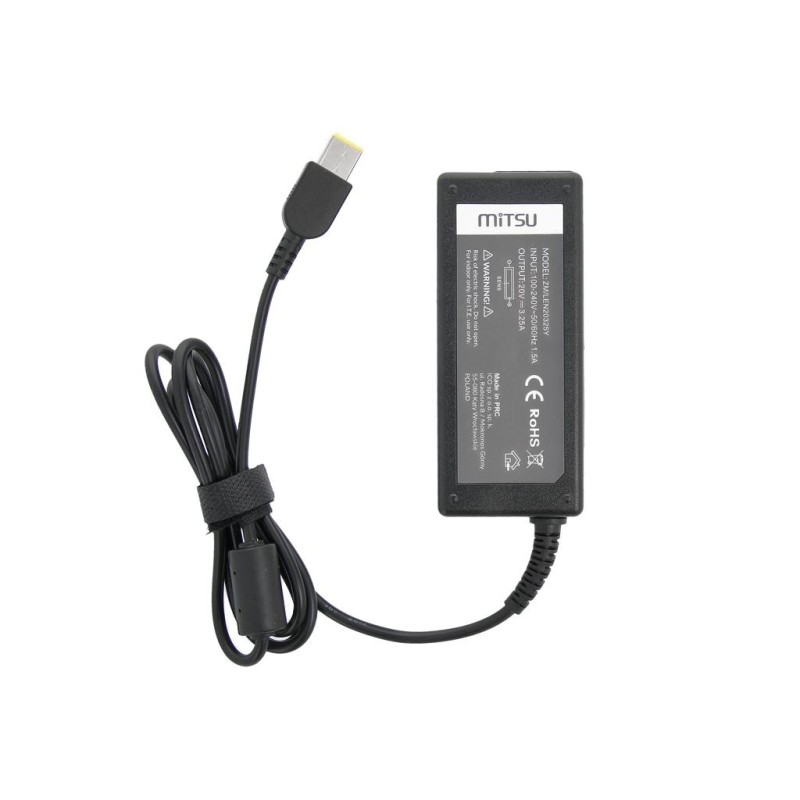 Zasilacz sieciowy Mitsu 20V 3.25A (prostokątny 11.0x4.5... | PartsPC.pl