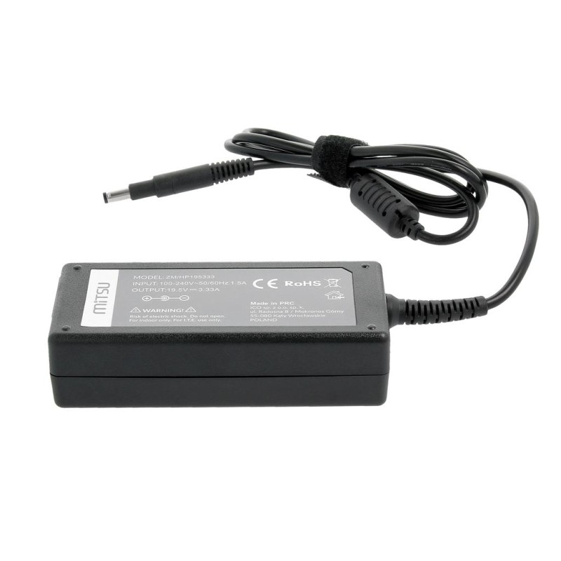 Zasilacz sieciowy Mitsu 19.5V 3.33A (4.8x1.7) 65W do n... | PartsPC.pl