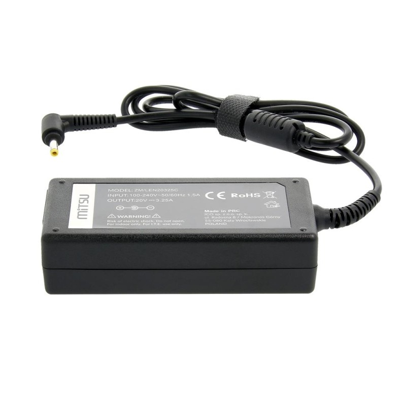 Zasilacz sieciowy Mitsu 20V 3.25A (4.0x1.7) 65W do notebooka… | PartsPC.pl