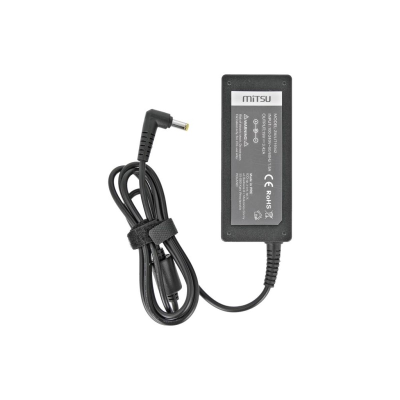 Zasilacz sieciowy Mitsu 19V 3.42A (5.5x2.5) 65W do notebooka… | PartsPC.pl