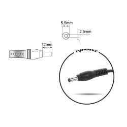 Zasilacz sieciowy Mitsu 19V 3.95A (5.5x2.5) 75W do not... | PartsPC.pl