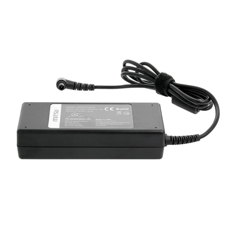 Zasilacz sieciowy Mitsu 19.5V 3.9A (6.5x4.4 pin) 75W d... | PartsPC.pl