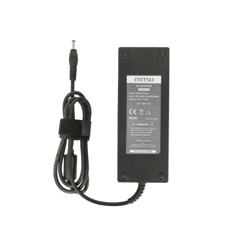 Zasilacz sieciowy Mitsu 19v 6.3a (5.5x2.5) 120W do not... | PartsPC.pl