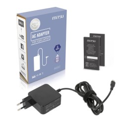 Zasilacz sieciowy Mitsu 45W USB-C, USBC, 5-20V, 2-3A (black)… | PartsPC.pl
