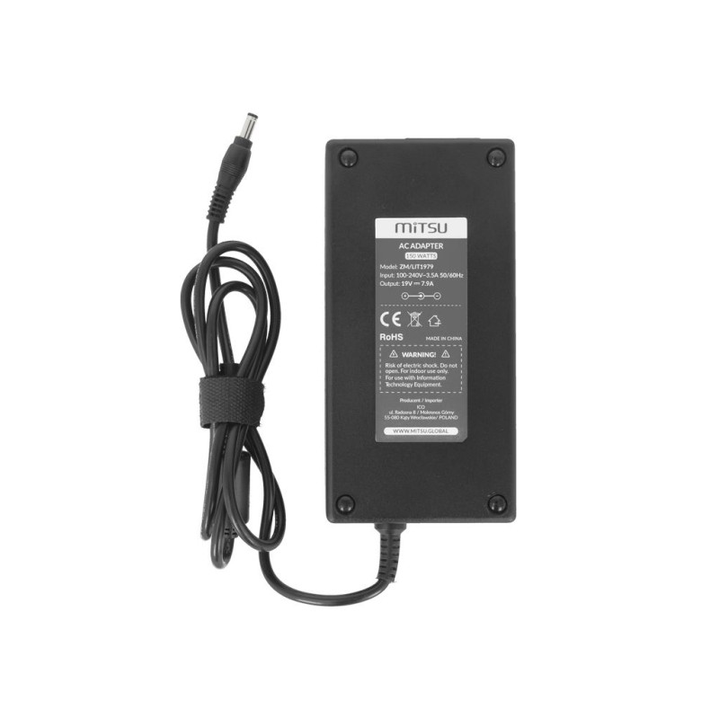 Zasilacz sieciowy Mitsu 19v 7.9a (5.5x2.5) 150W do notebooka… | PartsPC.pl