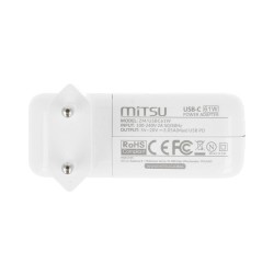 Zasilacz sieciowy Mitsu 61W USB-C, USBC, 5-20.3V, 3A (white)… | PartsPC.pl