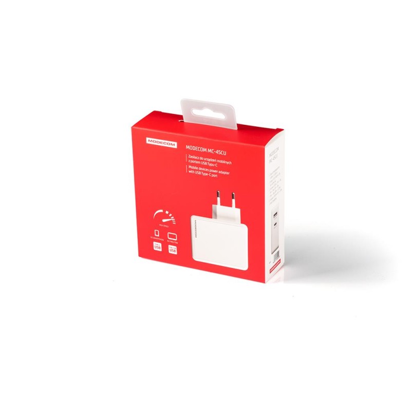 Ładowarka sieciowa MODECOM MC-45C USB-A + USB-C