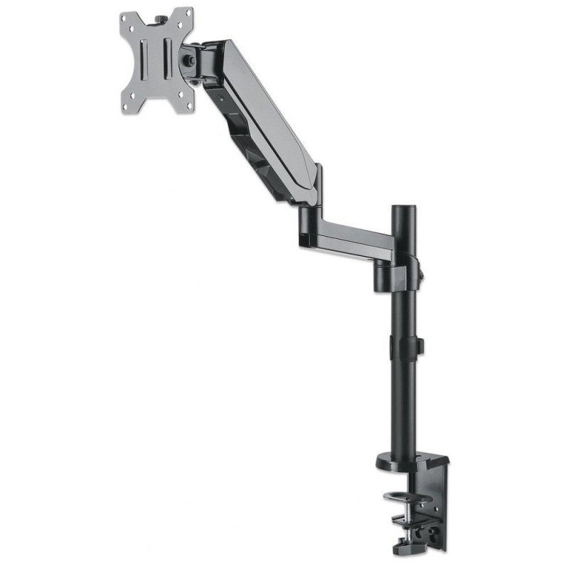 Uchwyt biurkowy LCD/LED Manhattan 17"-32", 8kg, sprężyna gazowa, czarny