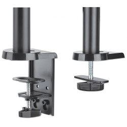 Uchwyt biurkowy LCD/LED Manhattan 17"-32", 8kg, sprężyna gazowa, czarny