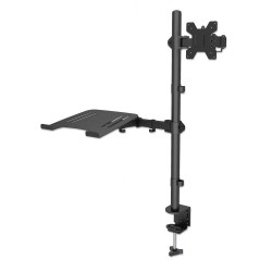 Uchwyt biurkowy Manhattan 13"-32", z półką na laptopa