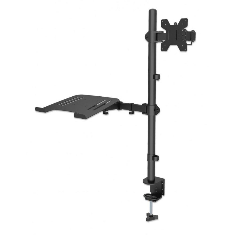 Uchwyt biurkowy Manhattan 13"-32", z półką na laptopa