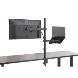 Uchwyt biurkowy Manhattan 13"-32", z półką na laptopa