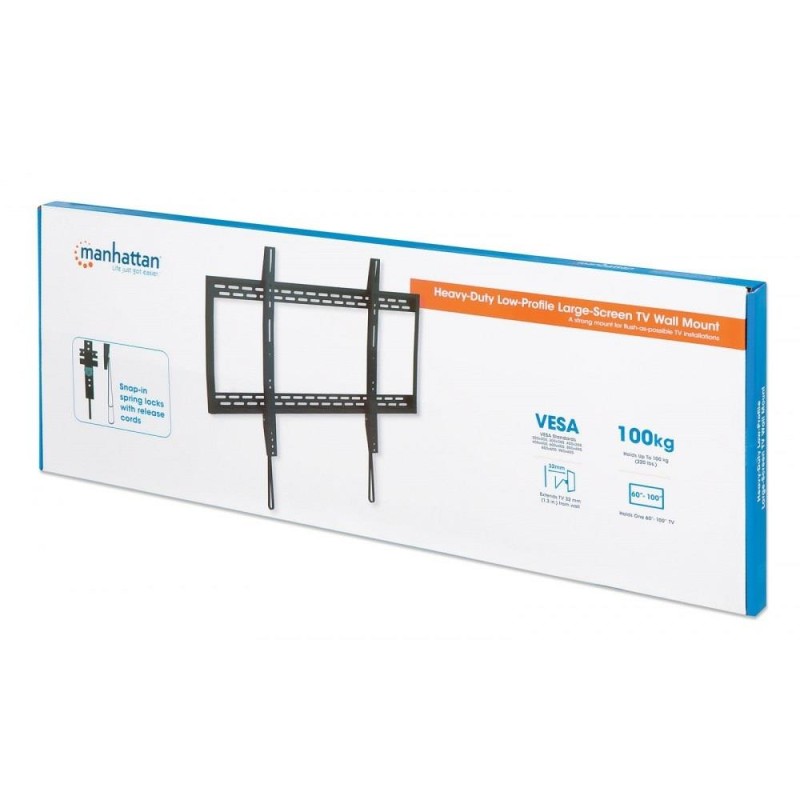 Uchwyt ścienny Manhattan 60"-100", 100kg slim | PartsPC.pl