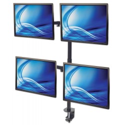 Uchwyt biurkowy Manhattan 13"-32" 4x8kg, 4 monitory | PartsPC.pl