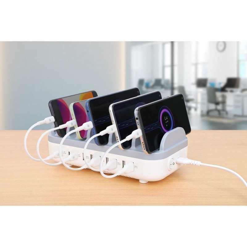 Stacja ładująca Manhattan 10-Portowa USB 120W