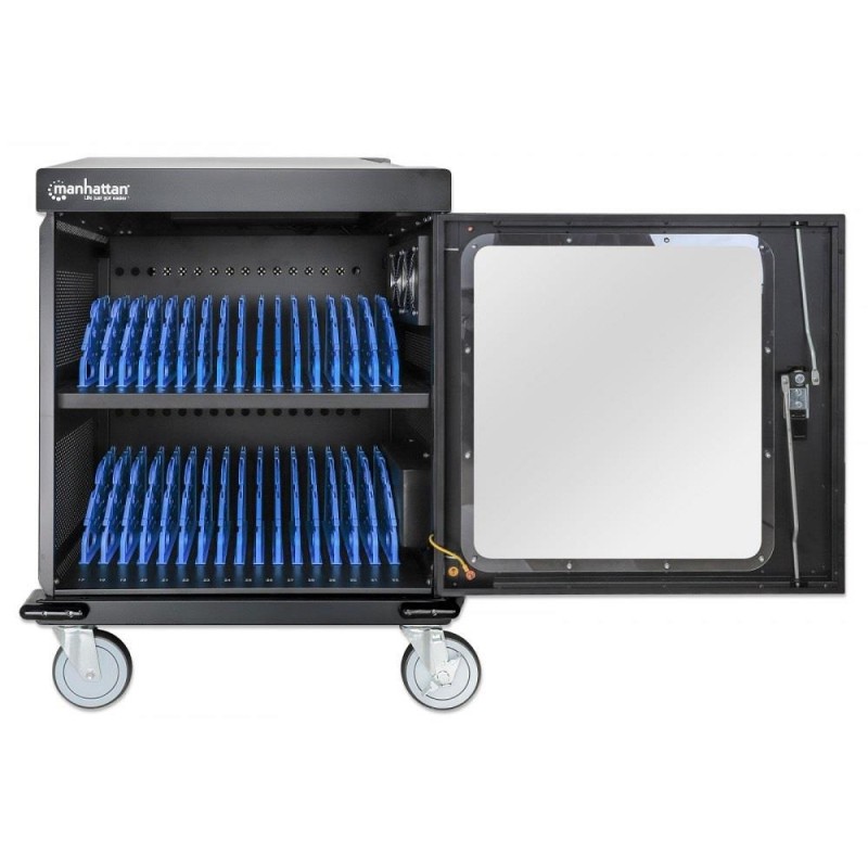 Stacja ładująca Manhattan do 32 laptopów 15.6" tabletów 32 gniazda AC