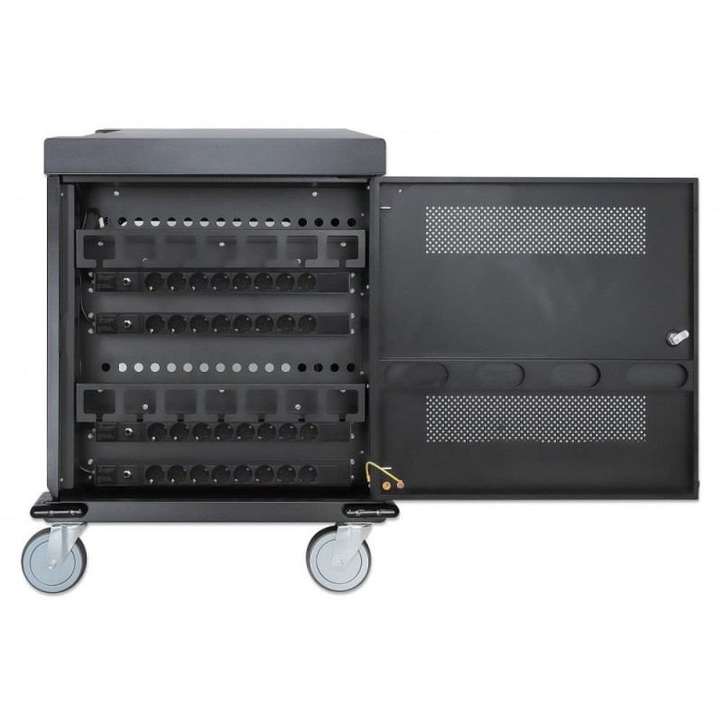 Stacja ładująca Manhattan do 32 laptopów 15.6" tabletów 32 gniazda AC