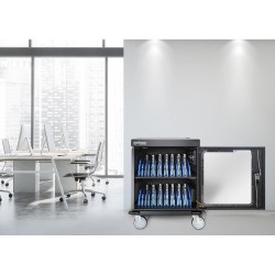 Stacja ładująca Manhattan do 32 laptopów 15.6" tabletów 32 gniazda AC