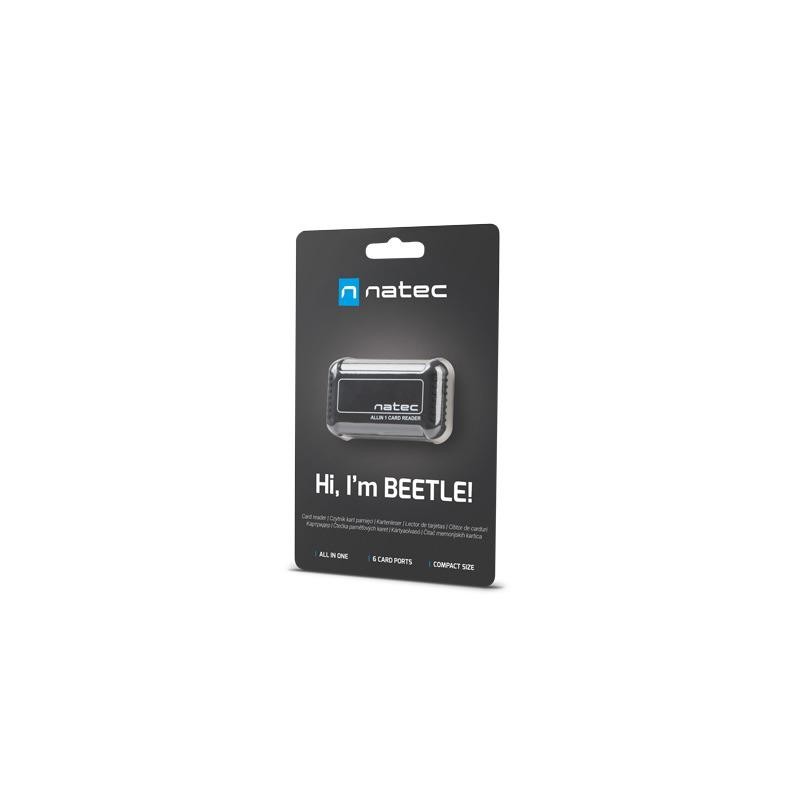 Czytnik kart Natec All-In-One BEETLE SDHC USB 2.0 | PartsPC.pl