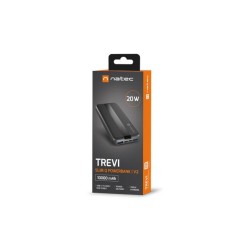 Powerbank Natec Trevi Slim Q V2 10000Mah PD USB-C 20W + USB-… | PartsPC.pl