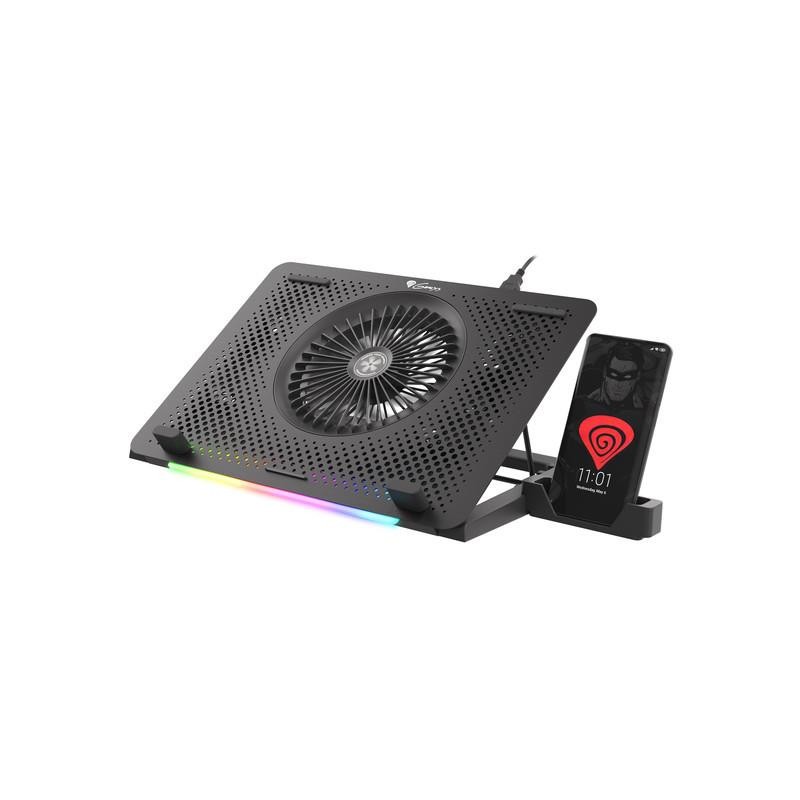 Podstawka pod notebooka Genesis Oxid 450 15.6" podświetlenie RGB, 5