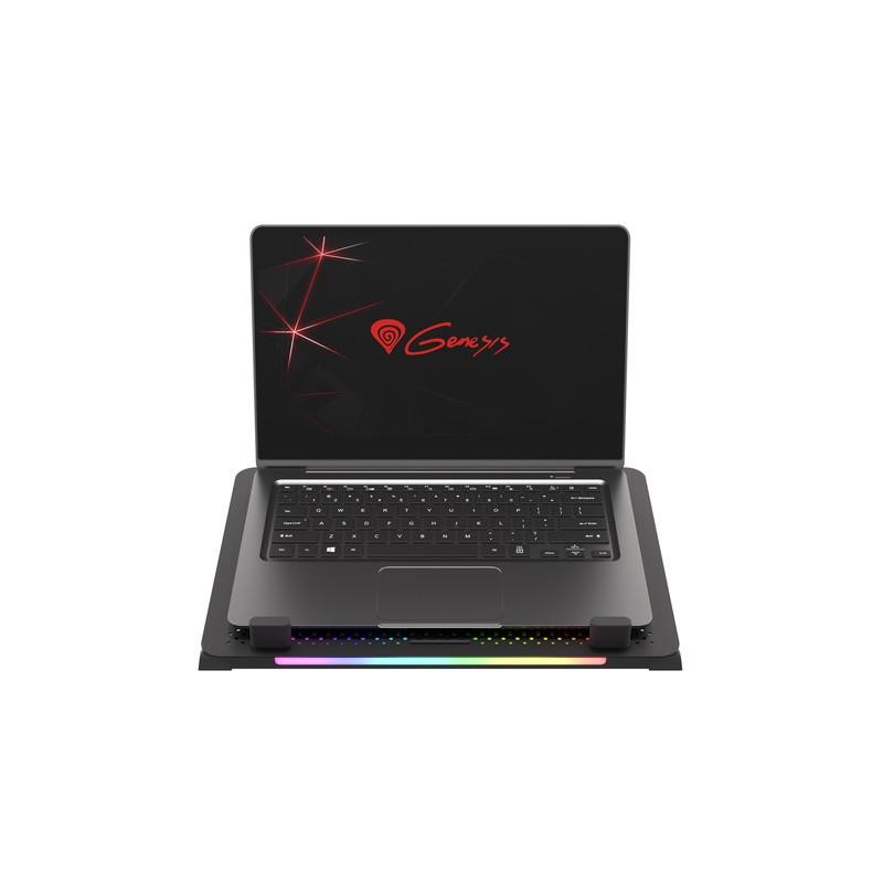 Podstawka pod notebooka Genesis Oxid 450 15.6" podświetlenie RGB, 5