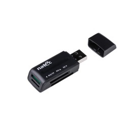 Czytnik kart Natec Mini Ant 3 SDHC MMC M2 MicroSD USB 2.0 Bl… | PartsPC.pl