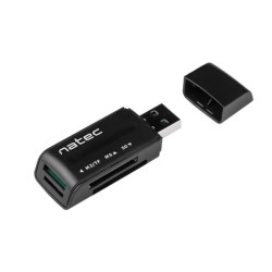 Czytnik kart Natec Mini Ant 3 SDHC MMC M2 MicroSD USB 2.0 Bl… | PartsPC.pl