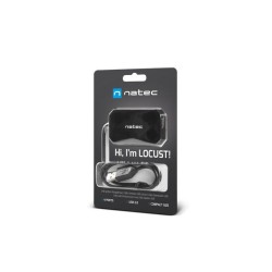 Hub USB Natec NHU-0647 LOCUST 4xUSB 2.0 czarny - Huby USB | PartsPC.pl