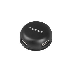 Hub USB Natec 4x USB 2.0 Bumblebee czarny | PartsPC.pl