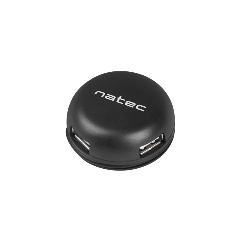 Hub USB Natec 4x USB 2.0 Bumblebee czarny | PartsPC.pl