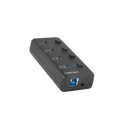 Hub USB Natec 4x USB 3.0 Mantis 2 z włącznikiem + zasilacz… | PartsPC.pl