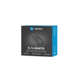 Hub USB Natec 4x USB 3.0 Mantis 2 z włącznikiem + zasilacz… | PartsPC.pl