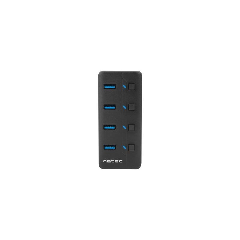 Hub USB Natec 4x USB 3.0 Mantis 2 z włącznikiem + zasilacz… | PartsPC.pl