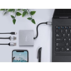 Hub USB Natec Fowler Multi Port mini USB-C PD, USB 3.0, HDMI… | PartsPC.pl
