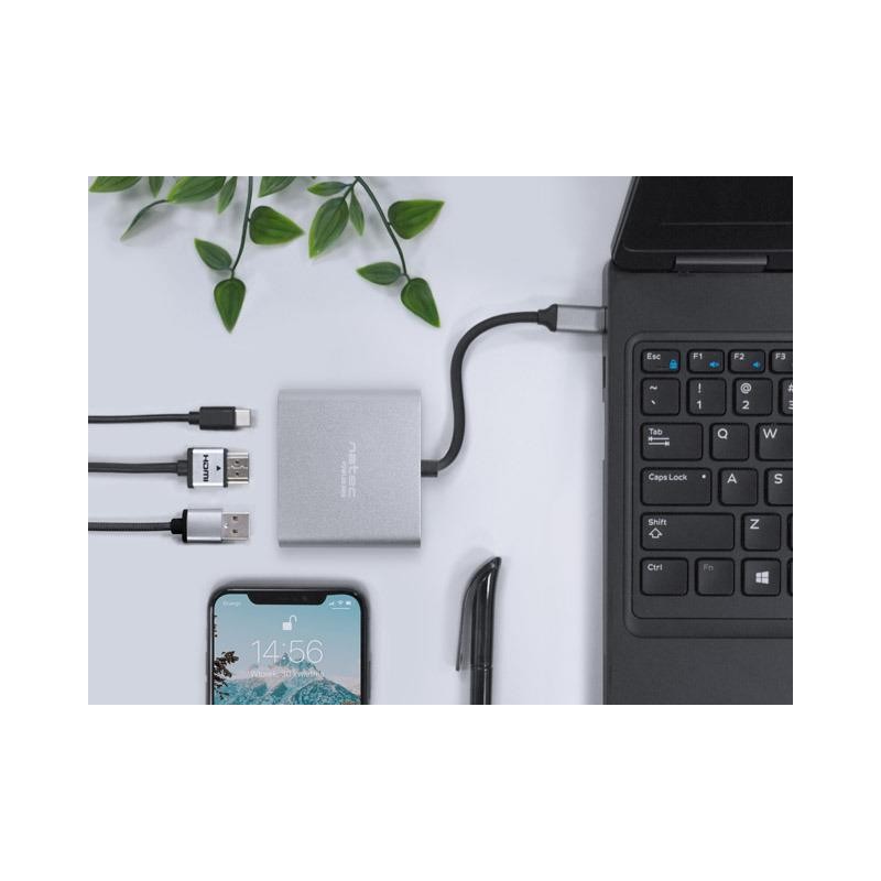 Hub USB Natec Fowler Multi Port mini USB-C PD, USB 3.0, HDMI… | PartsPC.pl