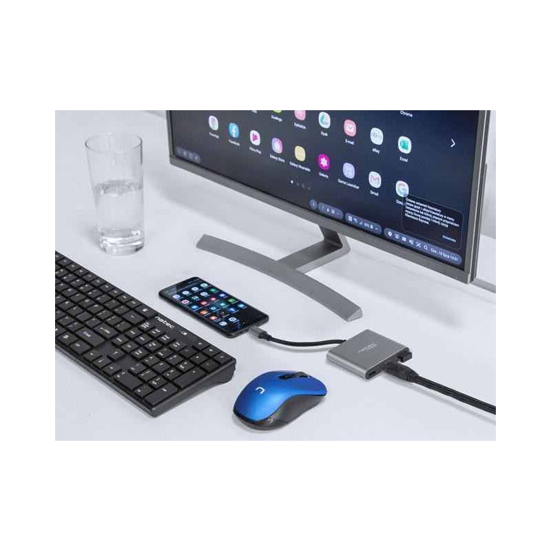Hub USB Natec Fowler Multi Port mini USB-C PD, USB 3.0, HDMI… | PartsPC.pl