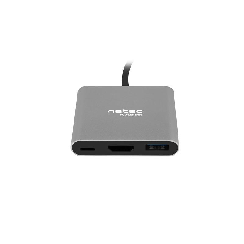 Hub USB Natec Fowler Multi Port mini USB-C PD, USB 3.0, HDMI… | PartsPC.pl